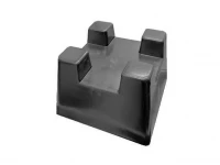 Фундаментный блок с фиксацией бруса №3 300х300х200 мм (пазы гориз105х55,верт105х105мм) ( 27 кг) 