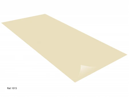 Лист 0,5*1250 в защ.пленке RAL 1015 светлая слоновая кость PVDF