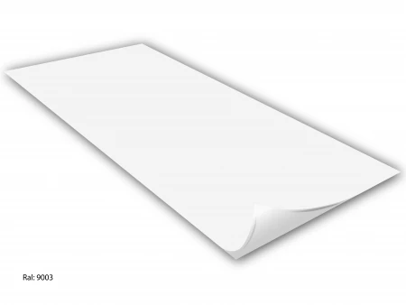 Лист 0,35*1250 в защ.пленке RAL 9003 сигнальный белый (100шт в пачке)