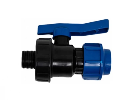 Кран для ПЭ труб НР 25 x 3/4" (Lammin) 120/8