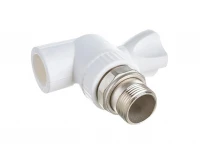 Кран шаровый PPR радиат. угл. 25 х 3/4" PREMIUM (Lammin) 30/10 