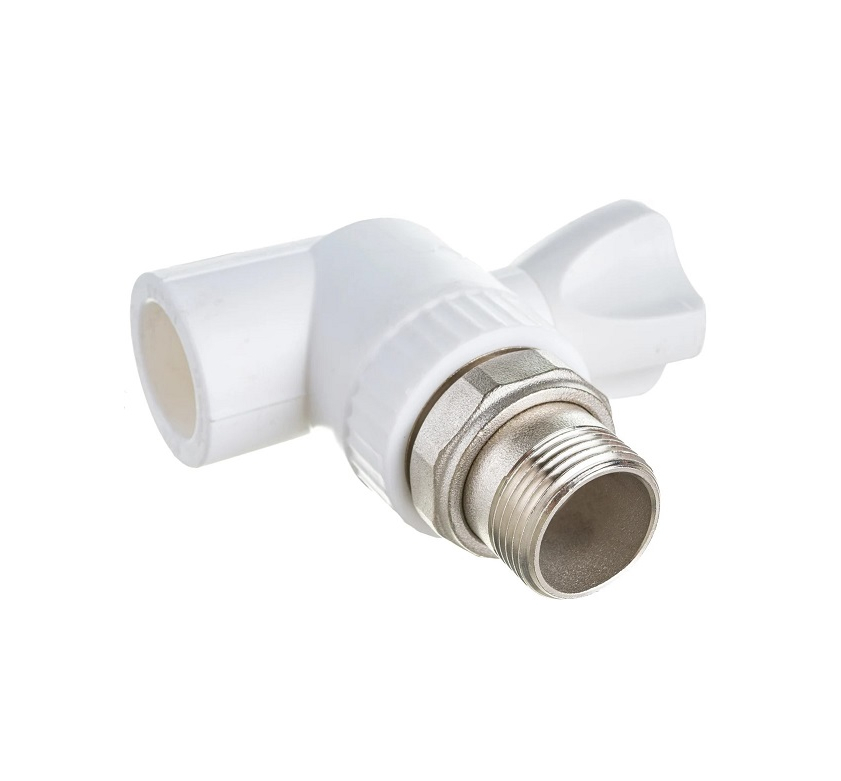 Кран шаровый PPR радиат. угл. 25 х 3/4" PREMIUM (Lammin) 30/10