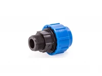 Муфта компрес. для ПЭ труб НР 20 x 1/2" (Lammin) 640/80 