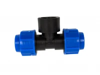 Тройник компрес. для ПЭ труб ВР 20 x 3/4" (Lammin) 200/25 