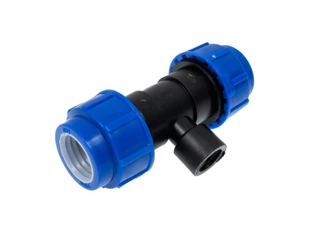 Тройник компрес. для ПЭ труб НР 20 x 3/4" (Lammin) 240/30