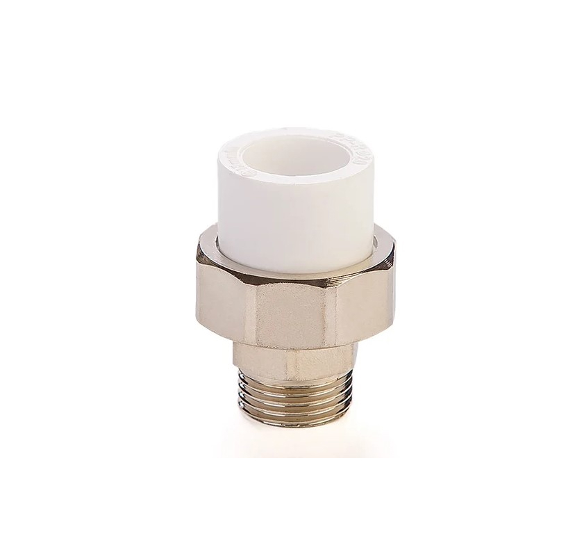 Муфта PPR разъем. дюйм.  НР 32 х 1_1/4" (Lammin) 45/5