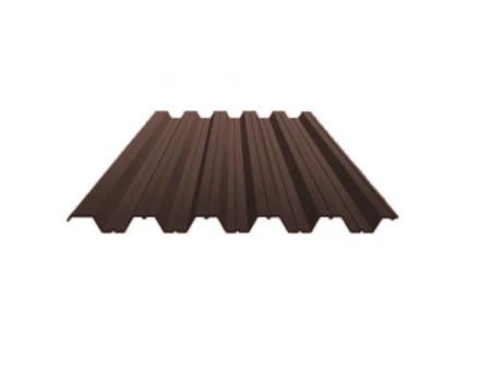 Профнастил оцинкованный НС35 0,45*1000(1060) RAL 8017 шоколад (2,55м)