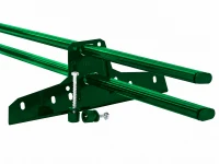 Снегозадержатель трубчатый овальный RAL6005 зеленый мох (3м) комплект NIKA 