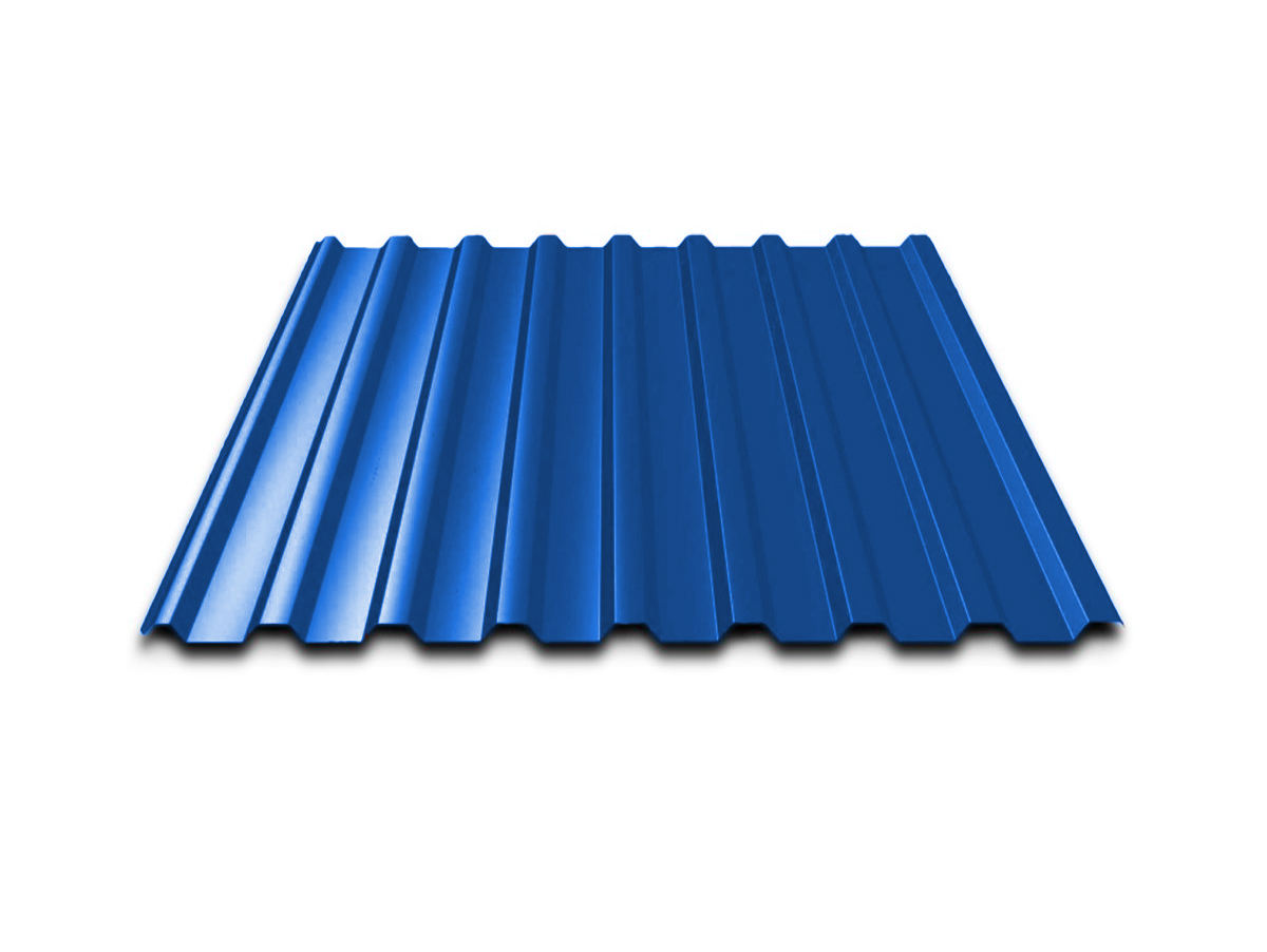 Профнастил оцинкованный С20B 0,45*1100(1150) RAL5005 сигнальный синий (3,60м)